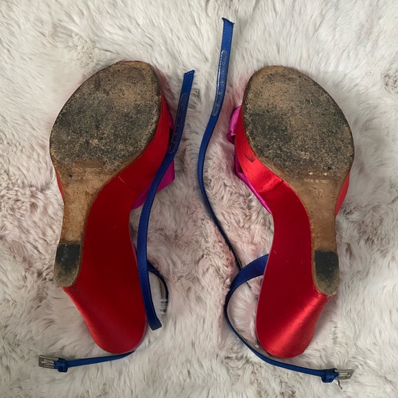 Giuseppe Zanotti Design Satin Multi color Wedges - Picture 7 of 12